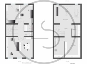 3.Plan 3ème étage et sous-sol